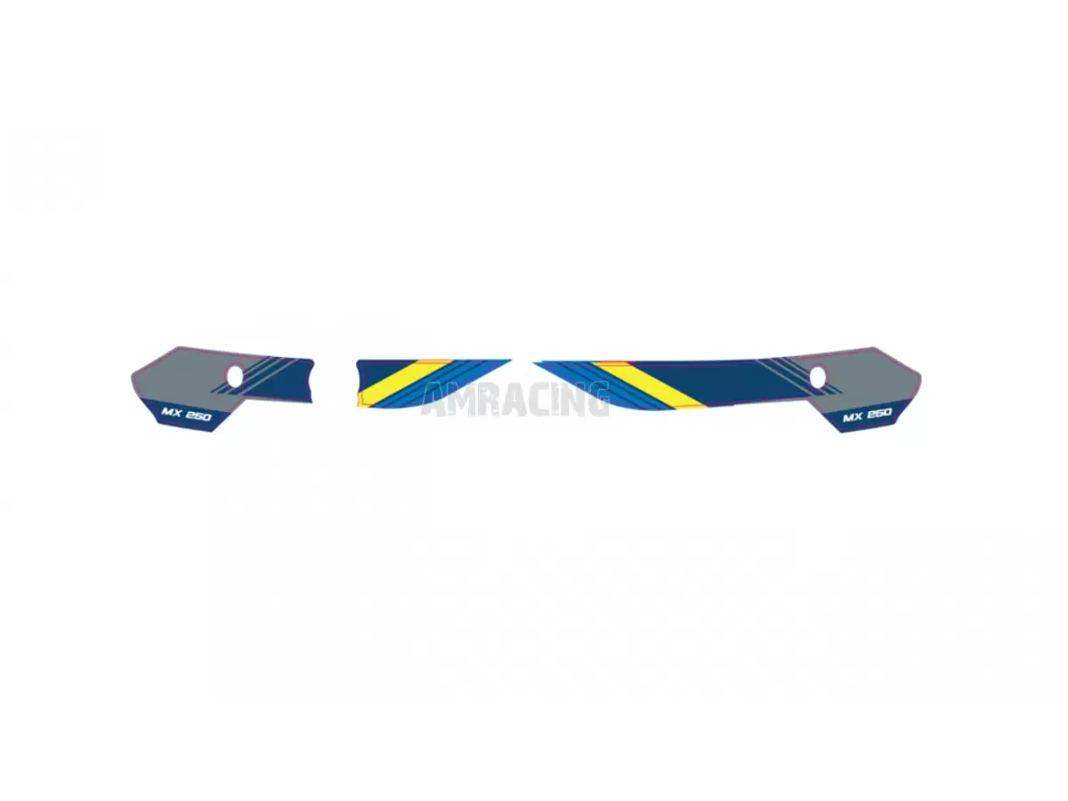 KIT DE ADHESIVOS LATERALES PARA PORTA NÚMEROS 4T MX 250 TM CORSE MY26
